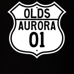 Highway Route Sign 2001 Oldsmobile Aurora  T Shirt