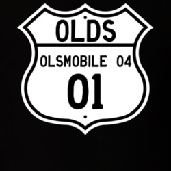 Highway Route Sign 2001 Oldsmobile Olsmobile O4  T Shirt