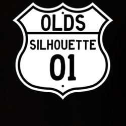 Highway Route Sign 2001 Oldsmobile Silhouette  T Shirt