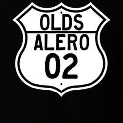 Highway Route Sign 2002 Oldsmobile Alero  T Shirt
