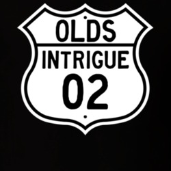 Highway Route Sign 2002 Oldsmobile Intrigue  T Shirt