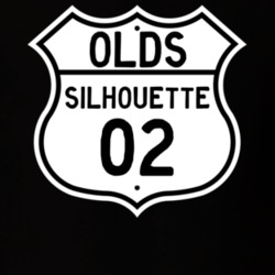 Highway Route Sign 2002 Oldsmobile Silhouette  T Shirt