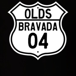 Highway Route Sign 2004 Oldsmobile Bravada  T Shirt