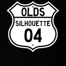 Highway Route Sign 2004 Oldsmobile Silhouette  T Shirt
