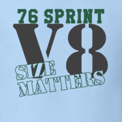 1976 Gmc Sprint V8 Size Matters Muscle Car T Shirt