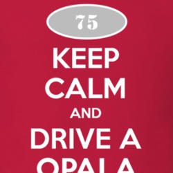 Keep Calm and Drive A 1975 Chevy Opala T Shirt