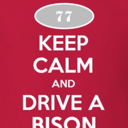 Keep Calm and Drive A 1977 Chevy Bison T Shirt