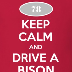Keep Calm and Drive A 1978 Chevy Bison T Shirt