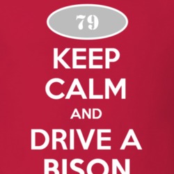 Keep Calm and Drive A 1979 Chevy Bison T Shirt