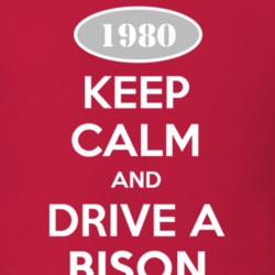 Keep Calm and Drive A 1980 Chevy Bison T Shirt