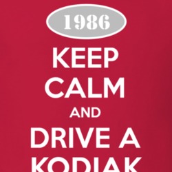 Keep Calm and Drive A 1986 Chevy Kodiak T Shirt