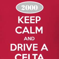 Keep Calm and Drive A 2000 Chevy Celta T Shirt