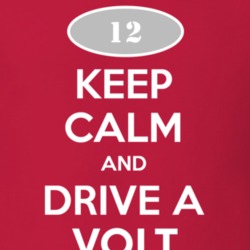 Keep Calm and Drive A 2012 Chevy Volt T Shirt
