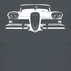 1958 Edsel Grill View White Graphic Faded Look T Shirt