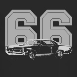 1966 Pontiac GTO as in The Monkeys TV Series Faded Look White Graphic 