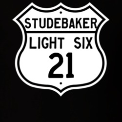 1921 Studebaker Light Six Highway Route Sign T Shirt