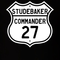 1927 Studebaker Commander Highway Route Sign T Shirt