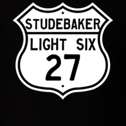 1927 Studebaker Light Six Highway Route Sign T Shirt