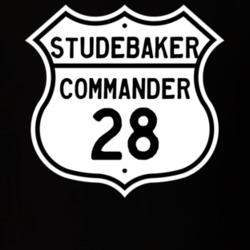 1928 Studebaker Commander Highway Route Sign T Shirt