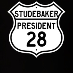 1928 Studebaker President Highway Route Sign T Shirt