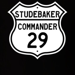 1929 Studebaker Commander Highway Route Sign T Shirt