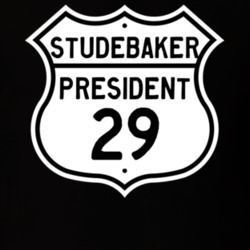 1929 Studebaker President Highway Route Sign T Shirt