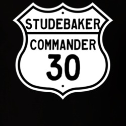 1930 Studebaker Commander Highway Route Sign T Shirt