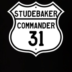 1931 Studebaker Commander Highway Route Sign T Shirt