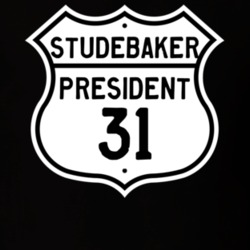 1931 Studebaker President Highway Route Sign T Shirt