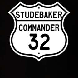 1932 Studebaker Commander Highway Route Sign T Shirt