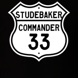 1933 Studebaker Commander Highway Route Sign T Shirt