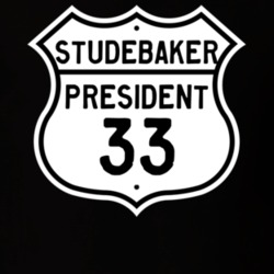 1933 Studebaker President Highway Route Sign T Shirt