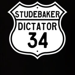 1934 Studebaker Dictator Highway Route Sign T Shirt
