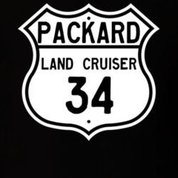 1934 Studebaker Land Cruiser Highway Route Sign T Shirt