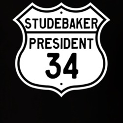 1934 Studebaker President Highway Route Sign T Shirt