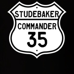 1935 Studebaker Commander Highway Route Sign T Shirt