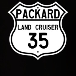 1935 Studebaker Land Cruiser Highway Route Sign T Shirt