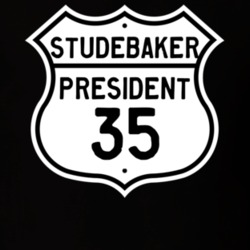 1935 Studebaker President Highway Route Sign T Shirt