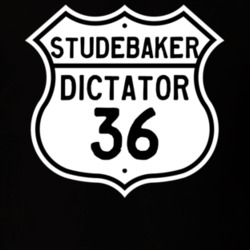 1936 Studebaker Dictator Highway Route Sign T Shirt