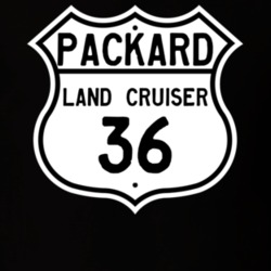 1936 Studebaker Land Cruiser Highway Route Sign T Shirt