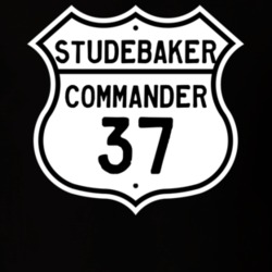 1937 Studebaker Commander Highway Route Sign T Shirt