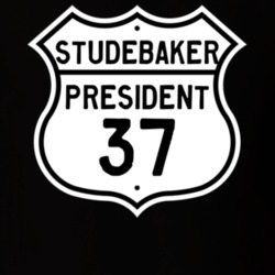 1937 Studebaker President Highway Route Sign T Shirt