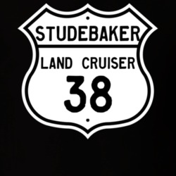 1938 Studebaker Land Cruiser Highway Route Sign T Shirt