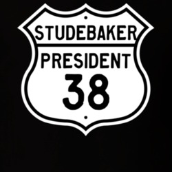 1938 Studebaker President Highway Route Sign T Shirt