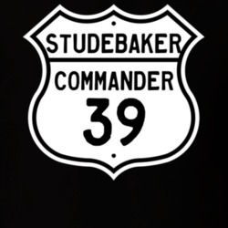 1939 Studebaker Commander Highway Route Sign T Shirt