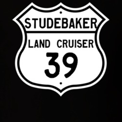 1939 Studebaker Land Cruiser Highway Route Sign T Shirt