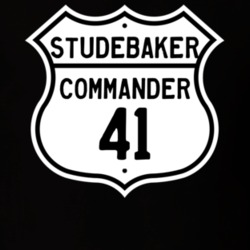 1941 Studebaker Commander Highway Route Sign T Shirt
