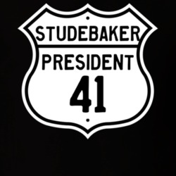 1941 Studebaker President Highway Route Sign T Shirt