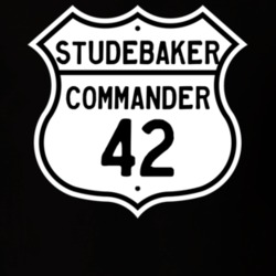 1942 Studebaker Commander Highway Route Sign T Shirt