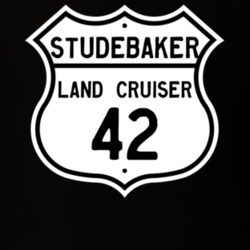 1942 Studebaker Land Cruiser Highway Route Sign T Shirt